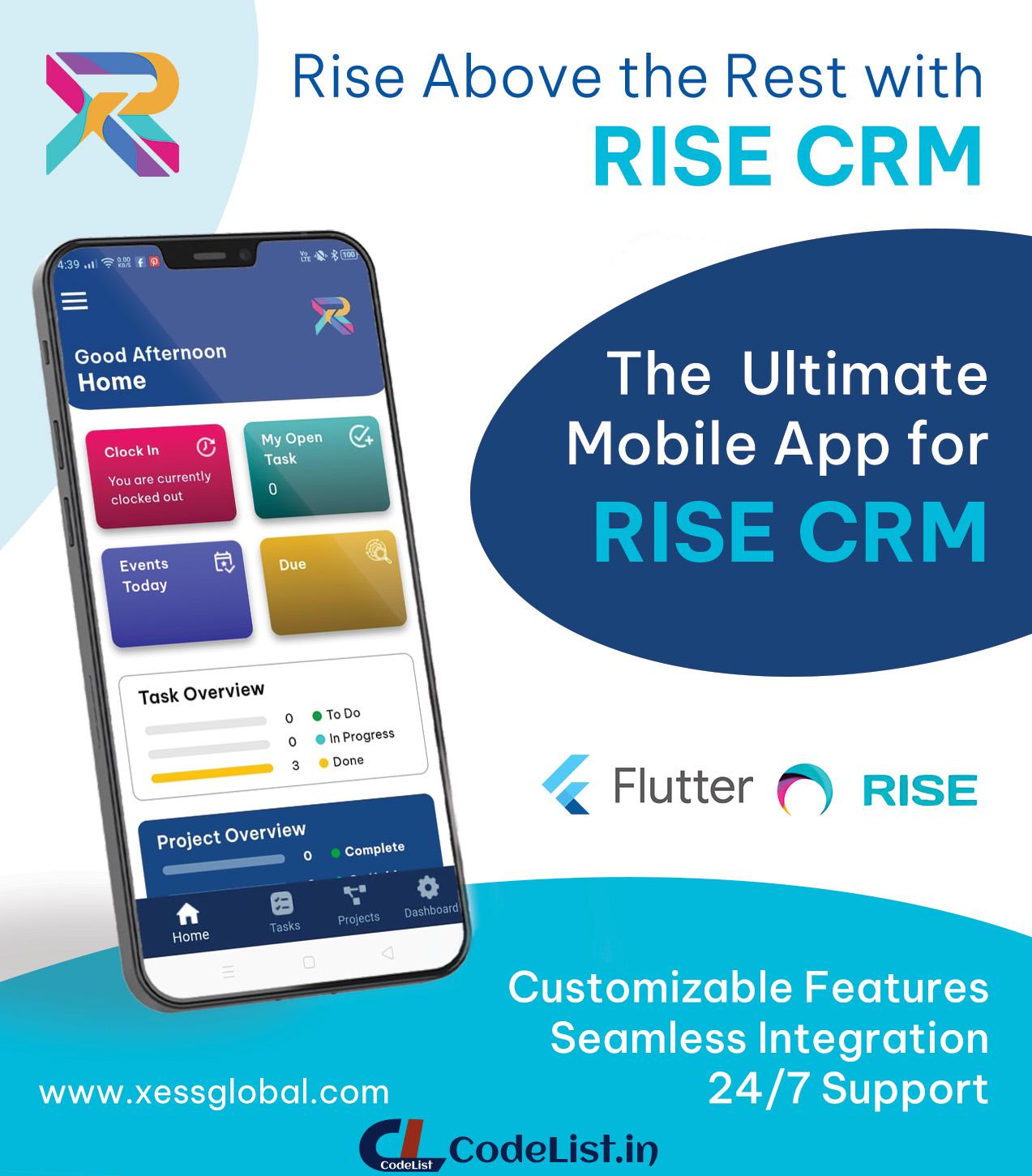 Xrise Admin/Staff Mobile App for Rise CRM - 3